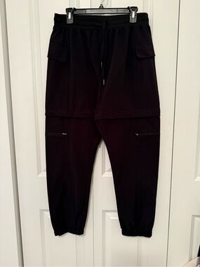 Women’s Black Cargo Jogger Pants - Casual Athletic Fit #2
